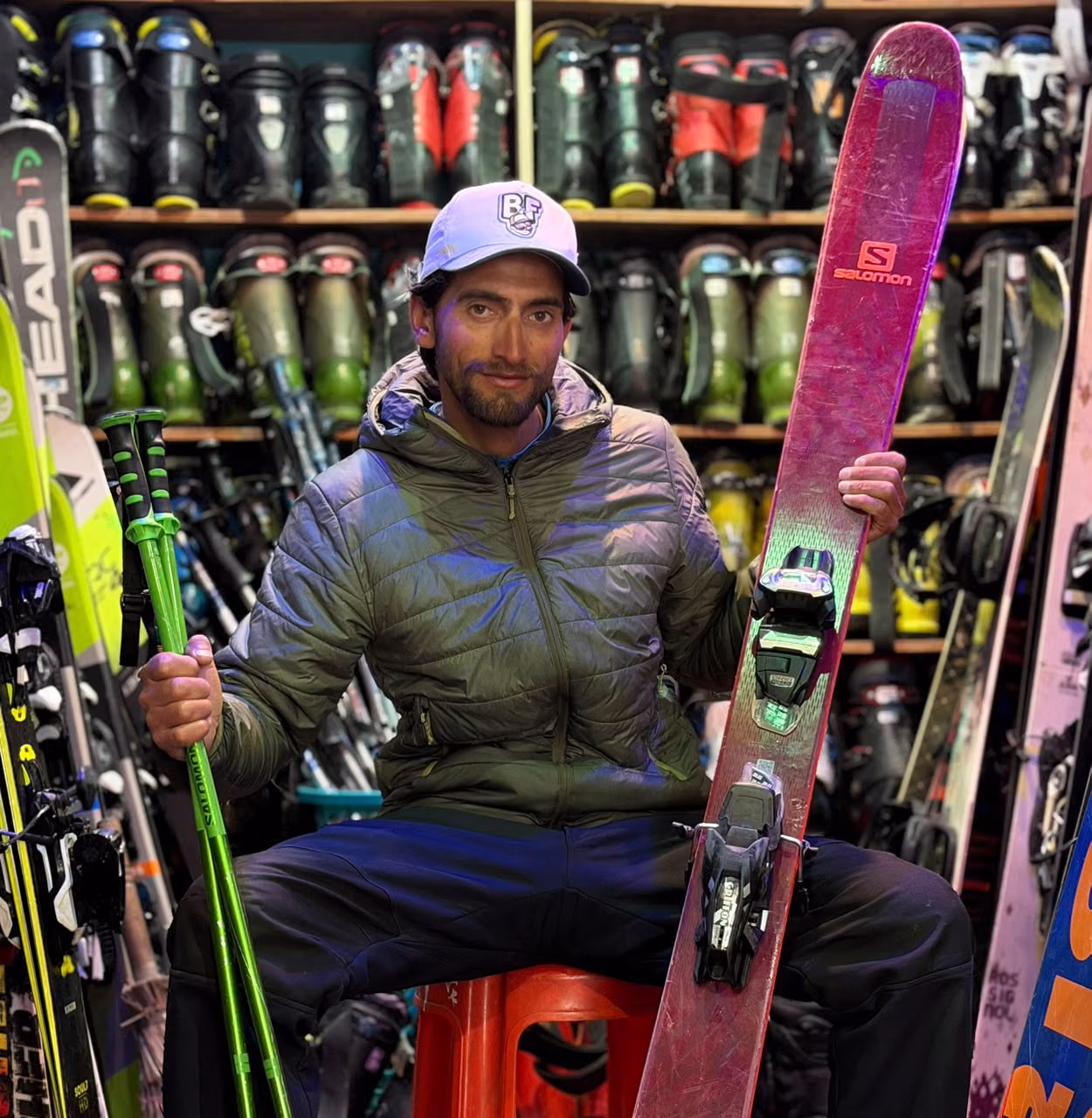 Furqan Mushtaq, ski guide at Gulmarg Ski Guides